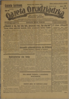 Gazeta Ludowa dawniej Gazeta Grudziądzka 1939.06.27. R. 46 nr 73