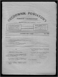Orędownik Powiatowy Powiatu Chojnickiego : wychodzi jeden raz w tygodniu 1929.02.01, nr 3