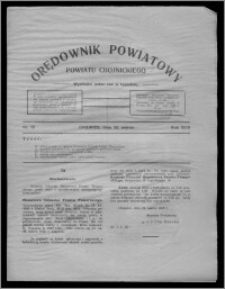 Orędownik Powiatowy Powiatu Chojnickiego : wychodzi jeden raz w tygodniu 1929.03.30, nr 10