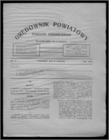 Orędownik Powiatowy Powiatu Chojnickiego : wychodzi jeden raz w tygodniu 1929.04.06, nr 11