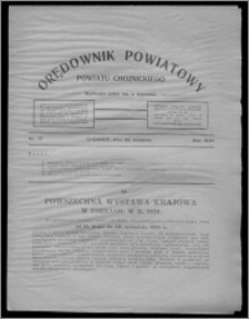 Orędownik Powiatowy Powiatu Chojnickiego : wychodzi jeden raz w tygodniu 1929.04.20, nr 13