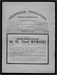 Orędownik Powiatowy Powiatu Chojnickiego : wychodzi jeden raz w tygodniu 1929.05.04, nr 15