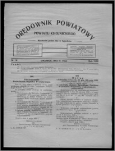 Orędownik Powiatowy Powiatu Chojnickiego : wychodzi jeden raz w tygodniu 1929.05.11, nr 16