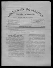 Orędownik Powiatowy Powiatu Chojnickiego : wychodzi jeden raz w tygodniu 1929.05.25, nr 18
