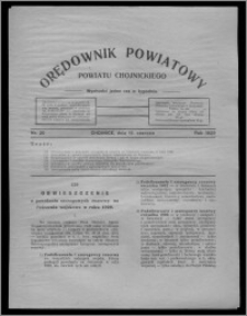 Orędownik Powiatowy Powiatu Chojnickiego : wychodzi jeden raz w tygodniu 1929.06.15, nr 20