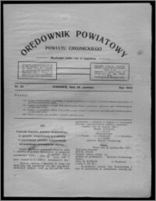 Orędownik Powiatowy Powiatu Chojnickiego : wychodzi jeden raz w tygodniu 1929.06.28, nr 22