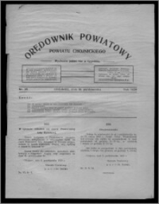 Orędownik Powiatowy Powiatu Chojnickiego : wychodzi jeden raz w tygodniu 1929.10.19, nr 35