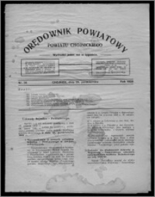 Orędownik Powiatowy Powiatu Chojnickiego : wychodzi jeden raz w tygodniu 1929.10.26, nr 36