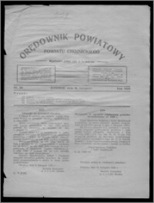 Orędownik Powiatowy Powiatu Chojnickiego : wychodzi jeden raz w tygodniu 1929.11.16, nr 39