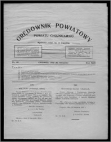 Orędownik Powiatowy Powiatu Chojnickiego : wychodzi jeden raz w tygodniu 1929.11.30, nr 40