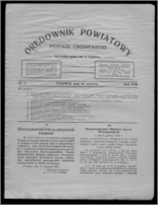 Orędownik Powiatowy Powiatu Chojnickiego : wychodzi jeden raz w tygodniu 1930.01.18, nr 3