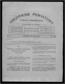 Orędownik Powiatowy Powiatu Chojnickiego : wychodzi jeden raz w tygodniu 1930.04.19, nr 15