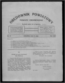 Orędownik Powiatowy Powiatu Chojnickiego : wychodzi jeden raz w tygodniu 1930.05.17, nr 18