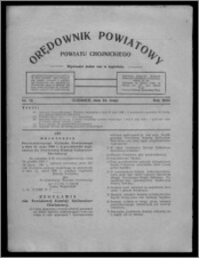 Orędownik Powiatowy Powiatu Chojnickiego : wychodzi jeden raz w tygodniu 1930.05.24, nr 19