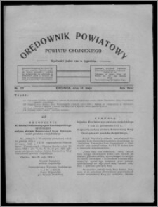 Orędownik Powiatowy Powiatu Chojnickiego : wychodzi jeden raz w tygodniu 1930.05.31, nr 20