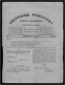 Orędownik Powiatowy Powiatu Chojnickiego : wychodzi jeden raz w tygodniu 1930.06.07, nr 21