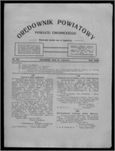 Orędownik Powiatowy Powiatu Chojnickiego : wychodzi jeden raz w tygodniu 1930.06.14, nr 22