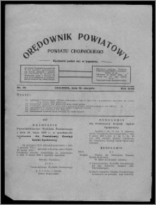 Orędownik Powiatowy Powiatu Chojnickiego : wychodzi jeden raz w tygodniu 1930.08.16, nr 30