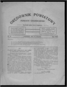 Orędownik Powiatowy Powiatu Chojnickiego : wychodzi jeden raz w tygodniu 1930.08.23, nr 31