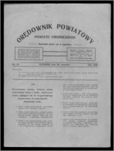 Orędownik Powiatowy Powiatu Chojnickiego : wychodzi jeden raz w tygodniu 1930.09.20, nr 35