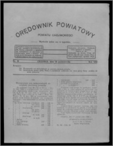 Orędownik Powiatowy Powiatu Chojnickiego : wychodzi jeden raz w tygodniu 1930.10.18, nr 38