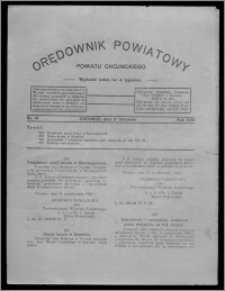 Orędownik Powiatowy Powiatu Chojnickiego : wychodzi jeden raz w tygodniu 1930.11.08, nr 41