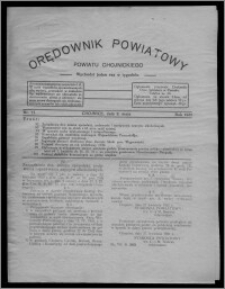 Orędownik Powiatowy Powiatu Chojnickiego : wychodzi jeden raz w tygodniu 1931.05.02, nr 17