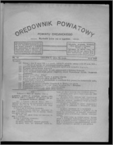 Orędownik Powiatowy Powiatu Chojnickiego : wychodzi jeden raz w tygodniu 1931.05.16, nr 19