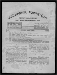 Orędownik Powiatowy Powiatu Chojnickiego : wychodzi jeden raz w tygodniu 1931.08.08, nr 31