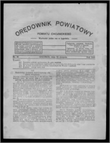 Orędownik Powiatowy Powiatu Chojnickiego : wychodzi jeden raz w tygodniu 1931.08.15, nr 32