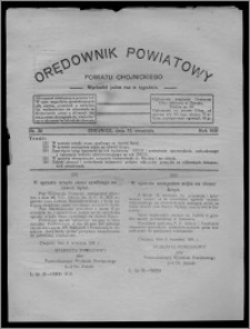 Orędownik Powiatowy Powiatu Chojnickiego : wychodzi jeden raz w tygodniu 1931.09.12, nr 36