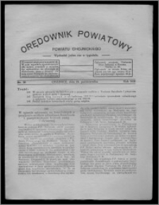 Orędownik Powiatowy Powiatu Chojnickiego : wychodzi jeden raz w tygodniu 1931.10.24, nr 39