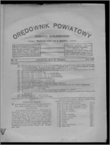 Orędownik Powiatowy Powiatu Chojnickiego : wychodzi jeden raz w tygodniu 1931.11.14, nr 42