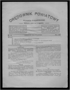 Orędownik Powiatowy Powiatu Chojnickiego : wychodzi jeden raz w tygodniu 1931.12.12, nr 46