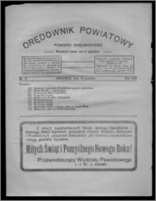 Orędownik Powiatowy Powiatu Chojnickiego : wychodzi jeden raz w tygodniu 1931.12.19, nr 47