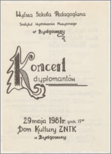 Koncert dyplomantów : program