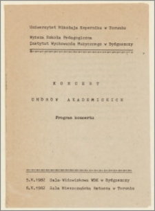 Koncert Chórów Akademickich : program koncertu