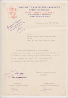 Prośba od Polskiego Towarzystwa Urologów
