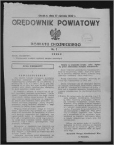 Orędownik Powiatowy Powiatu Chojnickiego 1939.01.17, nr 2