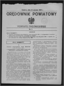 Orędownik Powiatowy Powiatu Chojnickiego 1939.01.25, nr 3