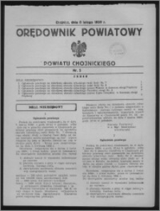Orędownik Powiatowy Powiatu Chojnickiego 1939.02.08, nr 5