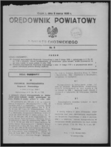 Orędownik Powiatowy Powiatu Chojnickiego 1939.03.08, nr 9