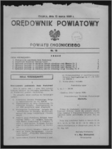 Orędownik Powiatowy Powiatu Chojnickiego 1939.03.15, nr 10