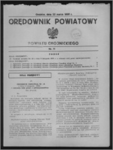 Orędownik Powiatowy Powiatu Chojnickiego 1939.03.22, nr 11