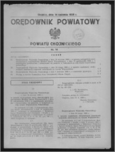 Orędownik Powiatowy Powiatu Chojnickiego 1939.04.14, nr 14
