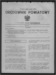 Orędownik Powiatowy Powiatu Chojnickiego 1939.05.05, nr 17