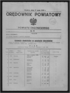 Orędownik Powiatowy Powiatu Chojnickiego 1939.05.17, nr 19
