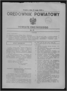 Orędownik Powiatowy Powiatu Chojnickiego 1939.05.31, nr 21