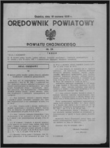 Orędownik Powiatowy Powiatu Chojnickiego 1939.06.19, nr 24