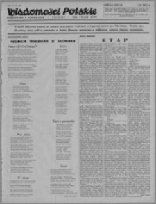 Wiadomości Polskie, Polityczne i Literackie 1943, R. 4 nr 28